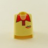 Playmobil 20802 Playmobil Yellow bust Straw Col Ouvert Rouge