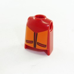 Playmobil 20772 Playmobil Buste Rouge Foncé Deco Orange