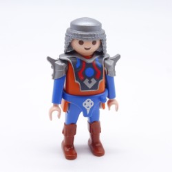 Playmobil 36685 Men's Knight Orange and Blue Brown Boots