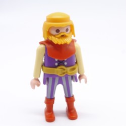 Playmobil 36701 Men's Purple and Yellow Hood and Orange Boots