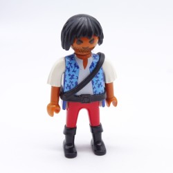 Playmobil 36709 Men's Hispanic Pirate Blue and Red Black Brelage