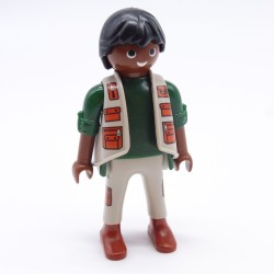 Playmobil 36722 African Man Gray and Green Gray Vest