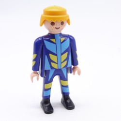 Playmobil 36743 Men's Blue and Yellow Black Ankle Boots
