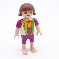 Playmobil 36752 Child Girl Purple White Green Orange Barefoot 4235