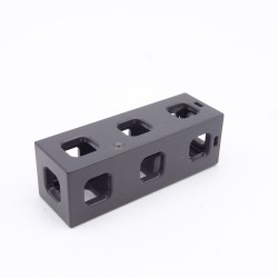 Playmobil 36901 Small Dark Gray Post with System X Holes
