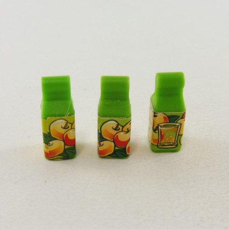 Playmobil 11932 Playmobil Lot de 3 Bouteilles Briques de Jus de Pommes