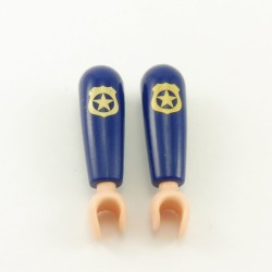 Playmobil 22535 Playmobil Pair of Navy Blue Arms with Gilded Star