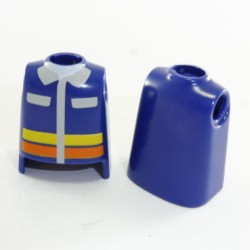 Playmobil 20927 Playmobil Lot de 2 Bustes Bleu Foncé Orange Jaune Blanc
