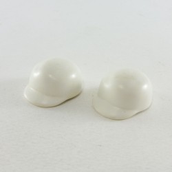 Playmobil 17111 Playmobil Lot of 2 White Vintage Caps