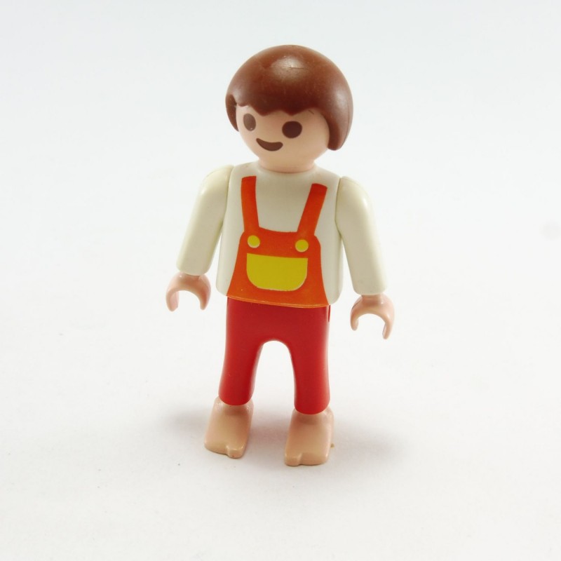 Playmobil 14967 Playmobil Enfant Garçon Blanc Rouge Salopette 3751 9990