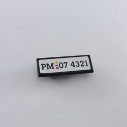 Playmobil 20169 Plaque Immatriculation Voiture Sport Tuning 4321
