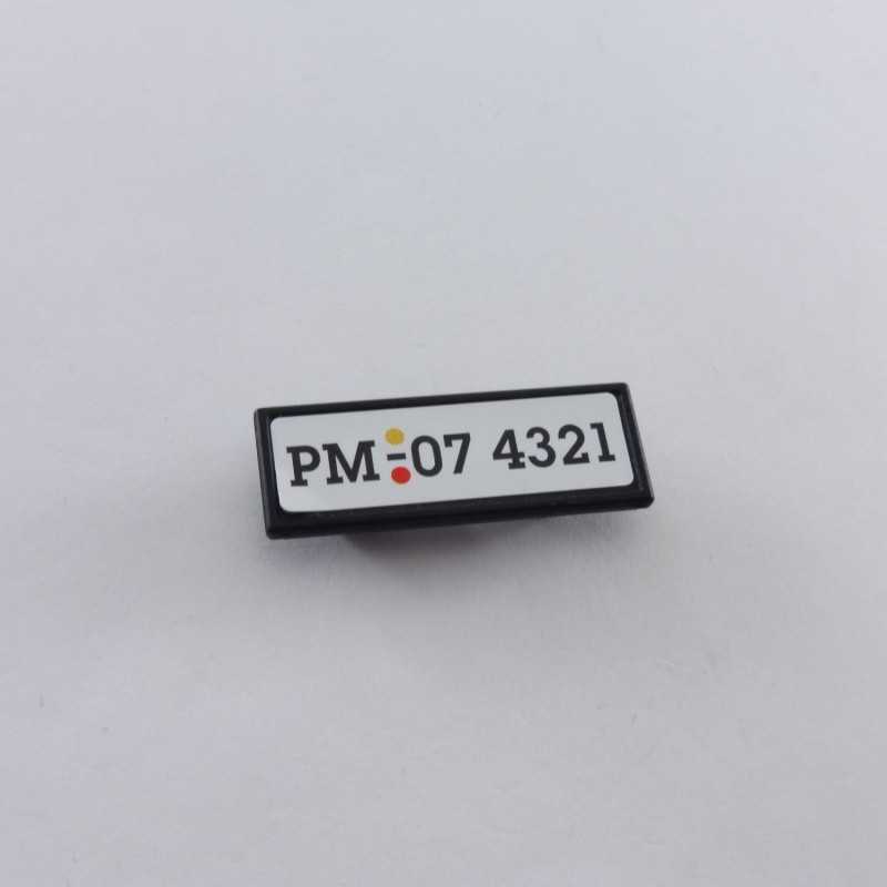 Playmobil 20169 Plaque Immatriculation Voiture Sport Tuning 4321