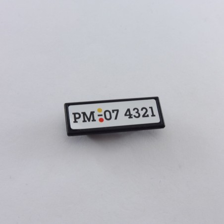 Playmobil 20169 Plaque Immatriculation Voiture Sport Tuning 4321