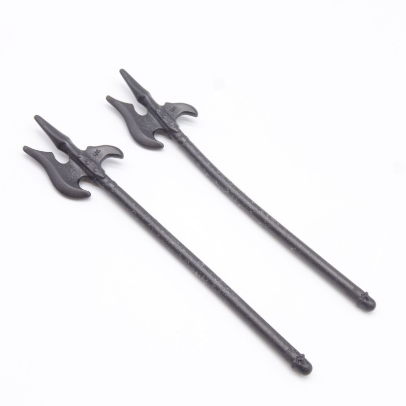 Playmobil 38255 Lot de 2 Lance Hallebarde Gris Foncé usées