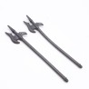 Playmobil 38255 Lot de 2 Lance Hallebarde Gris Foncé usées