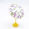 Playmobil 38290 Parasol Blanc Rose Vert Violet Pied Jaune un peu sale
