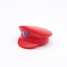Playmobil 38306 Chapeau Casquette Rouge Logo bleu et blanc