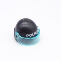 Playmobil 38325 Casque de Moto Noir Police avec Visière usé