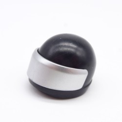 Playmobil 38333 Casque de Moto Noir avec Visière Argent
