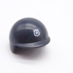 Playmobil 38336 Casque Police Gris Foncé Logo blanc