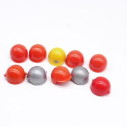 Playmobil 38340 Lot de 10 Casques Moto Vintage