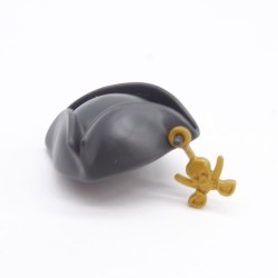 Playmobil 38344 Chapeau Tricorne Gris foncé avec Breloque