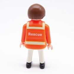 Playmobil 38539 Homme Secouriste Orange et Blanc Gilet Orange RESCUE