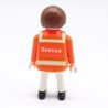 Playmobil 38539 Homme Secouriste Orange et Blanc Gilet Orange RESCUE