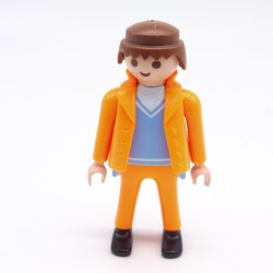 Playmobil 38540 Homme Bleu et Orange Fluo avec Gilet