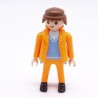 Playmobil 38540 Homme Bleu et Orange Fluo avec Gilet
