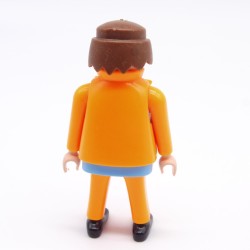 Playmobil 38540 Homme Bleu et Orange Fluo avec Gilet