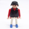 Playmobil 38542 Homme Rouge et Blanc Gilet Noir