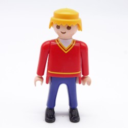 Playmobil 38543 Homme rouge et Bleu col blanc
