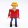 Playmobil 38543 Homme rouge et Bleu col blanc