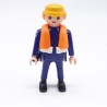 Playmobil 38545 Homme Garde Côte Bleu gilet Orange 4448