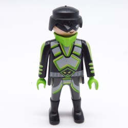 Playmobil 38550 Homme Gris Noir Vert Espace Agent Secret Espion