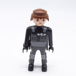 Playmobil 38558 Homme Policier Gris et Noir Mains noires Holster