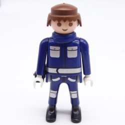 Playmobil 38566 Homme Policier Bleu et Argent Holster