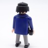 Playmobil 38567 Homme Policier Bleu et Gris Holster Visage Abimé