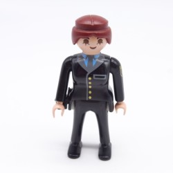 Playmobil 38570 Policier Femme Tenue Noire Holster
