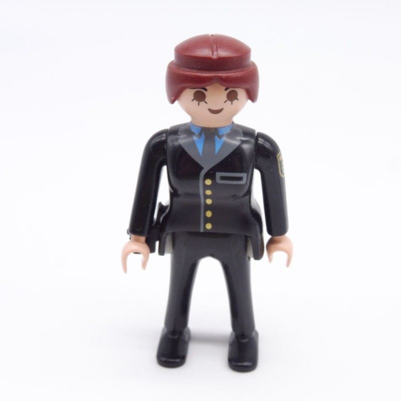 Playmobil 38570 Policier Femme Tenue Noire Holster
