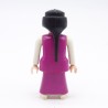 Playmobil 38577 Femme Robe Violette et Blanche un peu abimée
