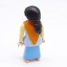 Playmobil 38578 Femme Robe Bleue et Foulard Orange Pieds Nus