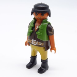 Playmobil 3234 Homme Hispanique Gros ventre Gilet Vert