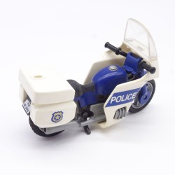 Playmobil 38594 Moto de Police 3986 incomplète et jaunie