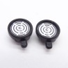 Playmobil 38633 Lot de 2 Spots Noirs Rond pour Camion Voiture Jeep