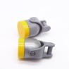 Playmobil 38647 Lot de 2 Projecteurs Rond Gris et Jaune
