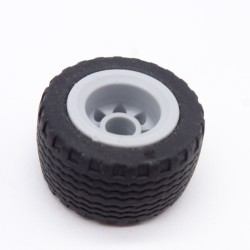 Playmobil 38723 Roue Diamètre 32 mm Largeur 18 mm Jante Grise