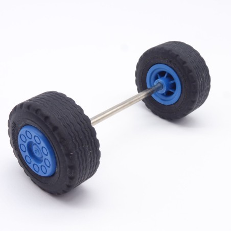Playmobil 38741 Essieu Métal Longueur 108 mm Roues Diamètre 44 mm Largeur 19 mm