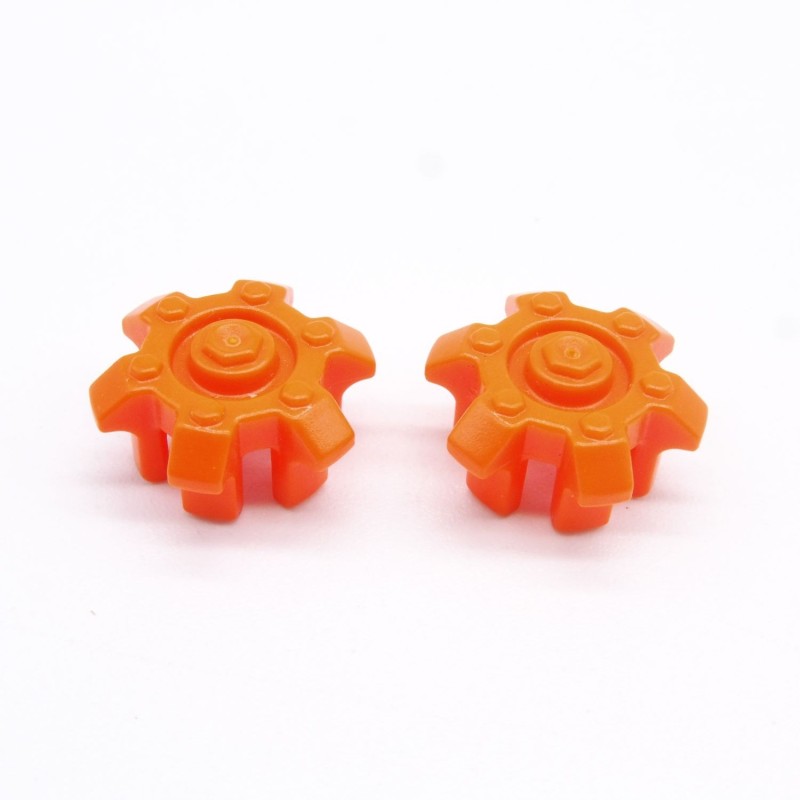 Playmobil 38773 Lot de 2 Enjoliveurs de Roue Orange